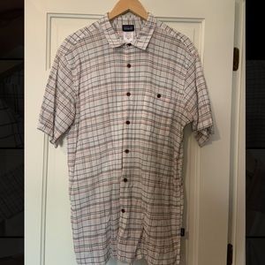 Patagonia Plaid Short Sleeve Button Down Sz XL